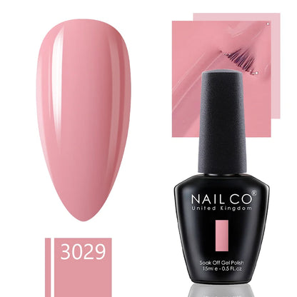 NAILCO 15ml Gel Nail Polish Nude Pink Gellak Color Series Gel Lacquer Set For Nails Glitter UV Nail Art LED Flower Gel Varnishes