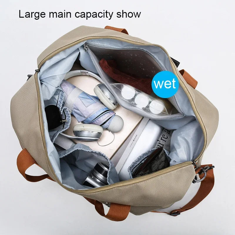 Travel Gym Bag Short-distance Luggage Portable Fitness Bags Shoulder Crossbody Chest Bag Handbags Duffle Carry-On Weekender Bag