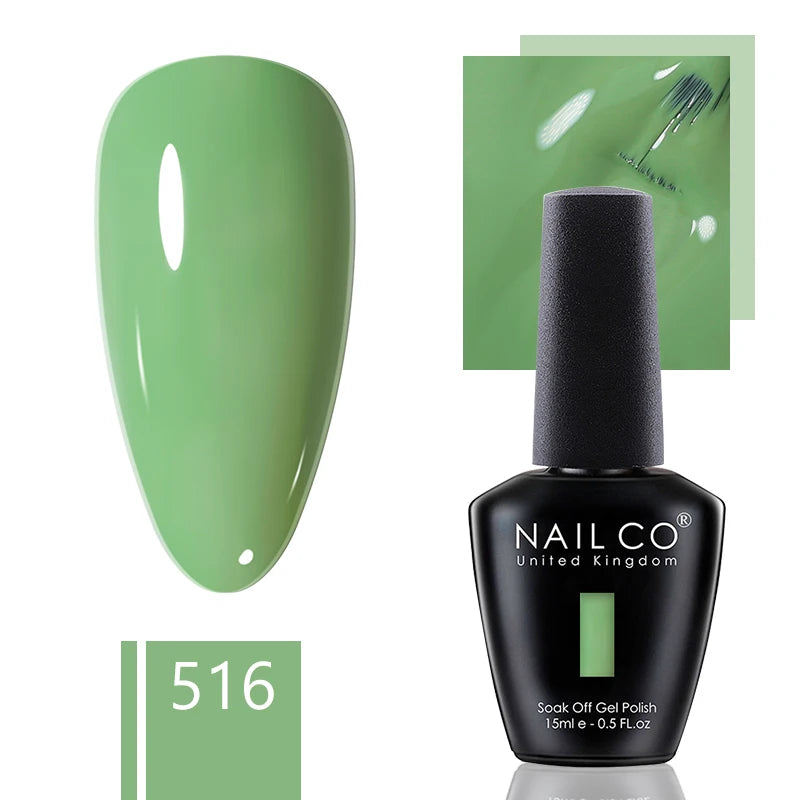 NAILCO 15ml Gel Nail Polish Nude Pink Gellak Color Series Gel Lacquer Set For Nails Glitter UV Nail Art LED Flower Gel Varnishes