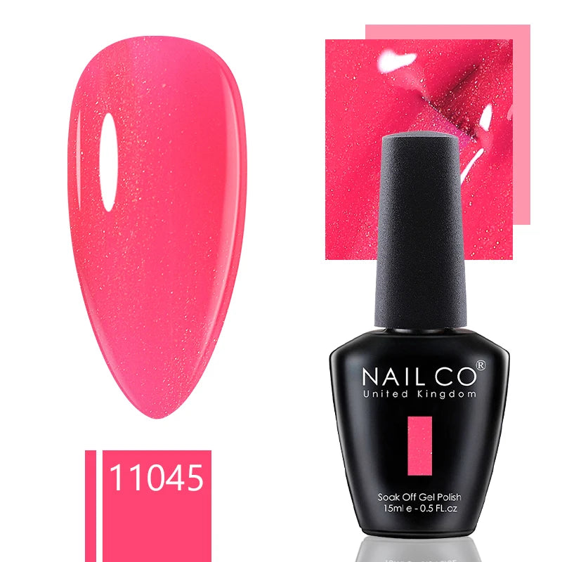 NAILCO 15ml Gel Nail Polish Nude Pink Gellak Color Series Gel Lacquer Set For Nails Glitter UV Nail Art LED Flower Gel Varnishes
