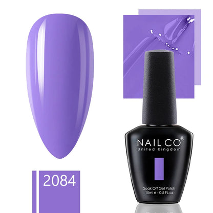 NAILCO 15ml Gel Nail Polish Nude Pink Gellak Color Series Gel Lacquer Set For Nails Glitter UV Nail Art LED Flower Gel Varnishes