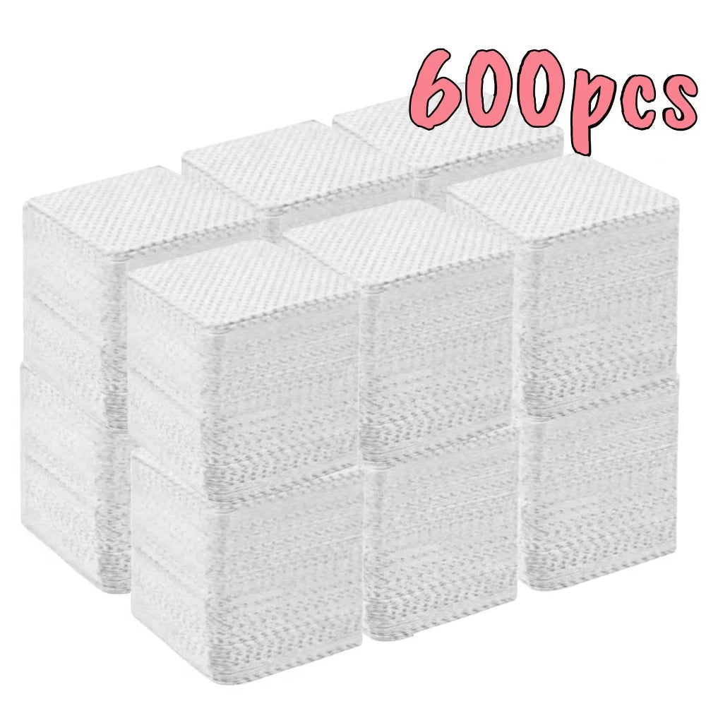 20/100/200/400/600pcs Lint-Free Nail Wipes Gel Cleansing Tissues Aluminum-Free Nail Polish Remover Pads for NaiArt Beauty Cleaning Care Tool