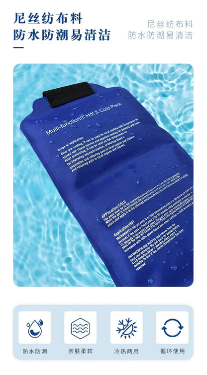 Adjustable Hot/Cold Therapy Wrap – Reusable Gel Ice Pack for Neck, Back & Muscle Recovery with Secure Fastening