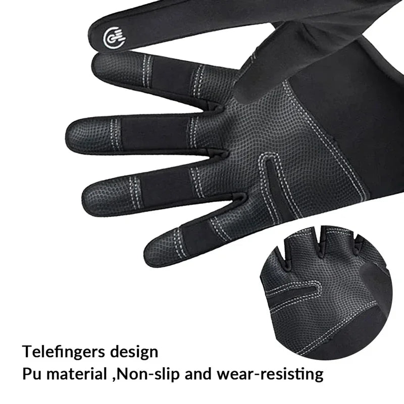 Winter Gloves -40 ℃ Waterproof Thermal Touch Screen Thermal Windproof Warm Gloves Cold Running Riding Sports Hiking Ski Gloves