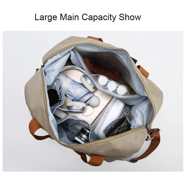 Travel Gym Bag Short-distance Luggage Portable Fitness Bags Shoulder Crossbody Chest Bag Handbags Duffle Carry-On Weekender Bag