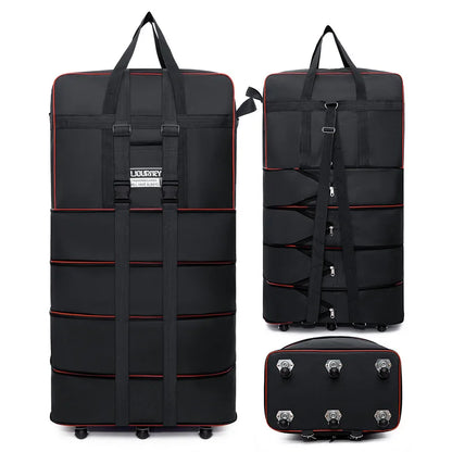 Folding Travel Bag Suitcase Spinner Wheel Abroad 158 Air Consignment Large Capacity Telescopic Duffle Bag
