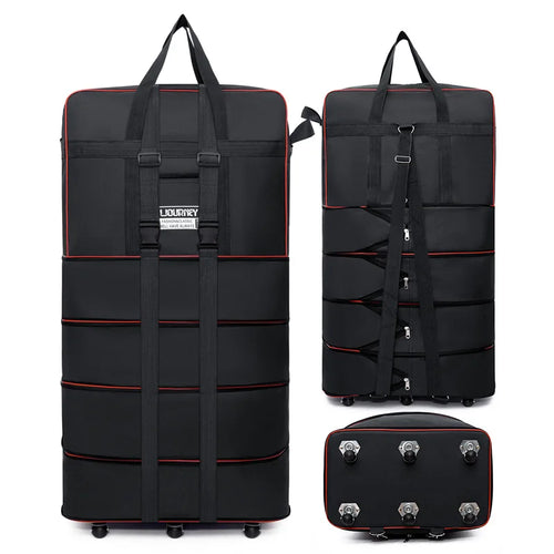 Folding Travel Bag Suitcase Spinner Wheel Abroad 158 Air Consignment Large Capacity Telescopic Duffle Bag