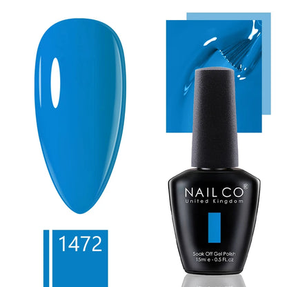 NAILCO 15ml Gel Nail Polish Nude Pink Gellak Color Series Gel Lacquer Set For Nails Glitter UV Nail Art LED Flower Gel Varnishes