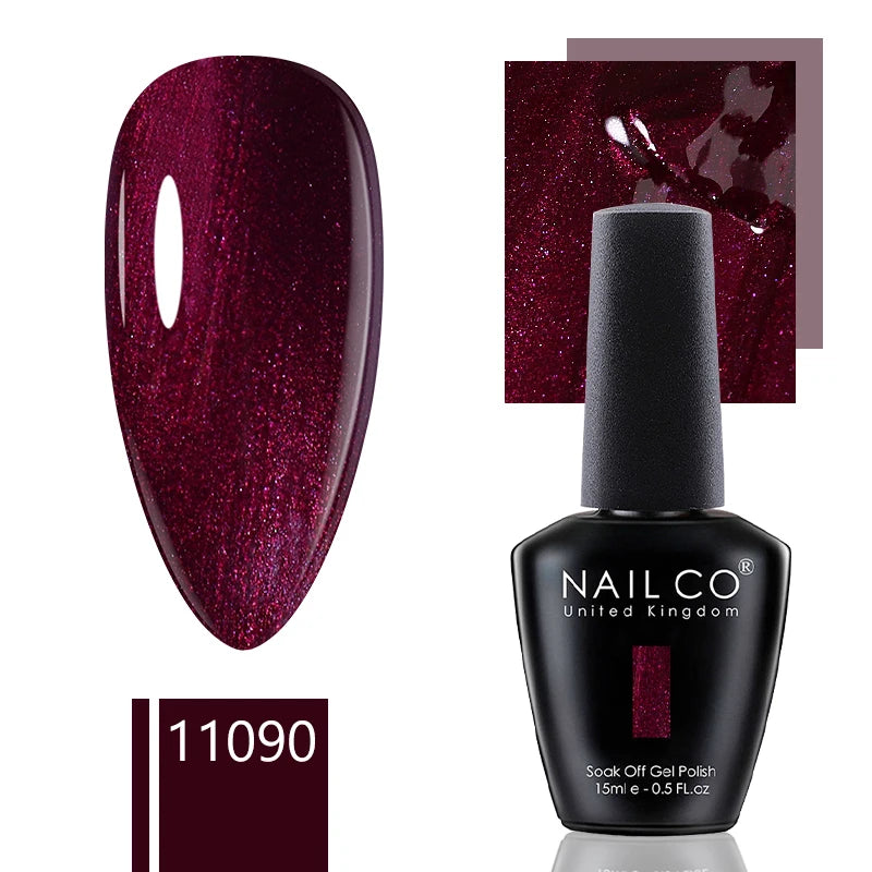 NAILCO 15ml Gel Nail Polish Nude Pink Gellak Color Series Gel Lacquer Set For Nails Glitter UV Nail Art LED Flower Gel Varnishes