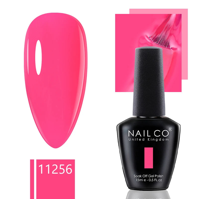 NAILCO 15ml Gel Nail Polish Nude Pink Gellak Color Series Gel Lacquer Set For Nails Glitter UV Nail Art LED Flower Gel Varnishes