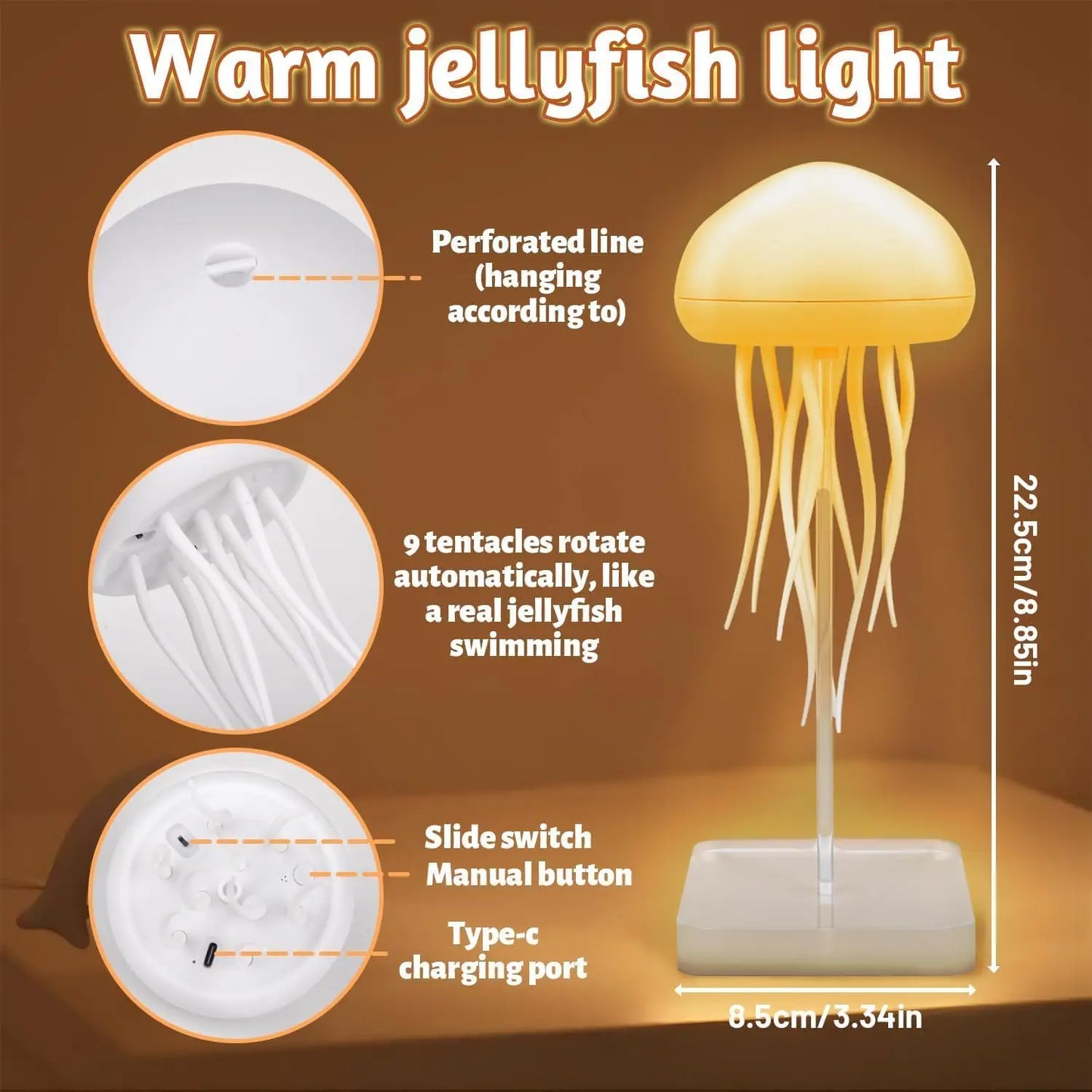 Serene Glow Jellyfish Lamp