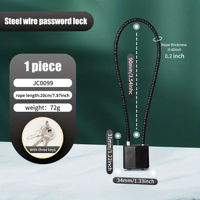 20/28/38cm Luggage Locks, Zinc Alloy key lock for Travel Suitcase, Backpack, Lockers