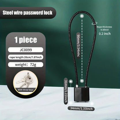 20/28/38cm Luggage Locks, Zinc Alloy key lock for Travel Suitcase, Backpack, Lockers