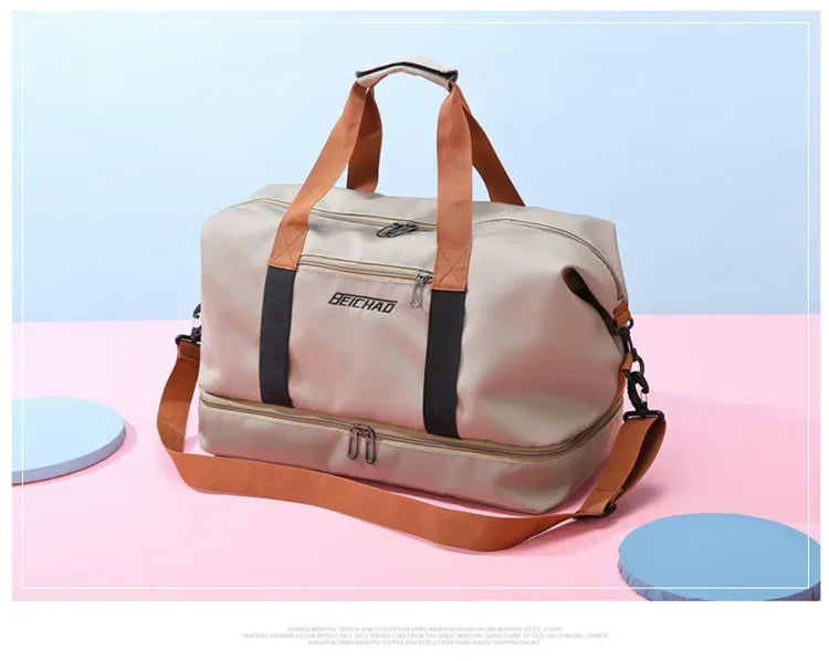 Travel Gym Bag Short-distance Luggage Portable Fitness Bags Shoulder Crossbody Chest Bag Handbags Duffle Carry-On Weekender Bag