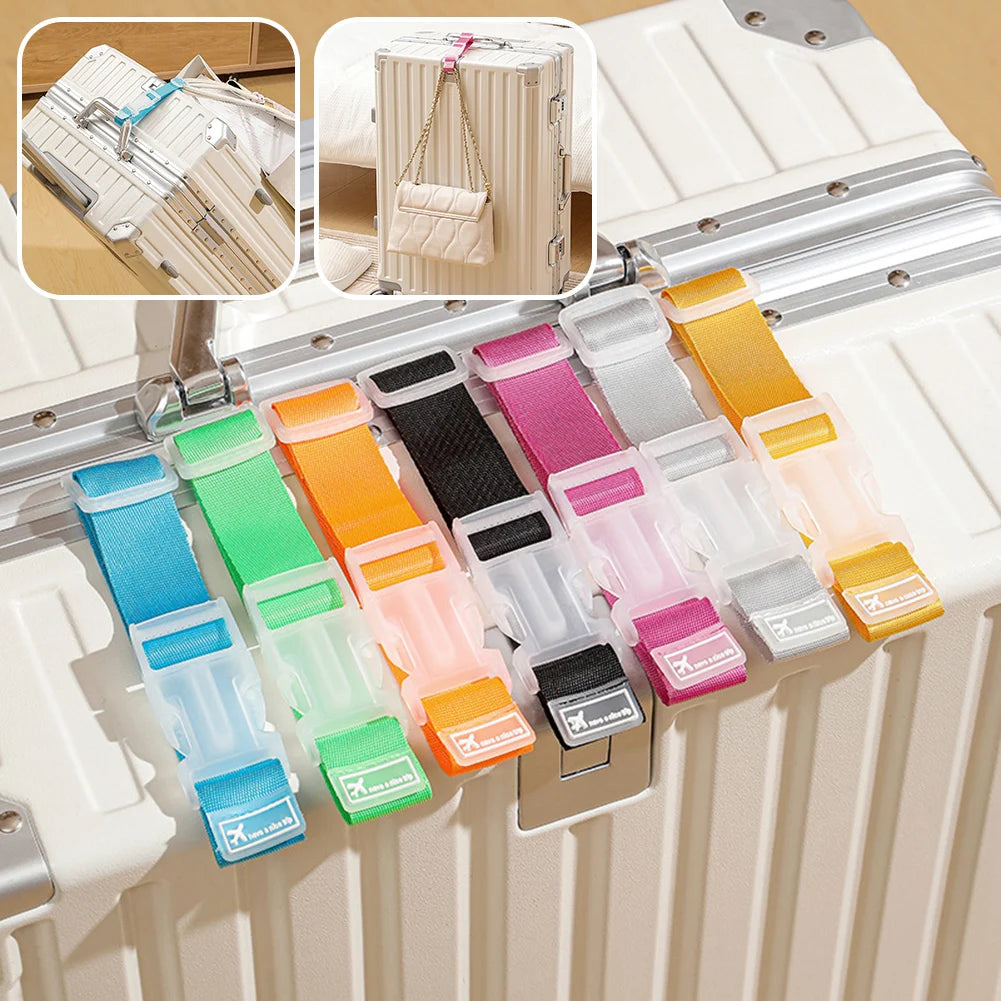 Travel Luggage Carrying Clip Straps Portable Preventing Baggage Shifting Suitcase Straps For Business Trip Backpack