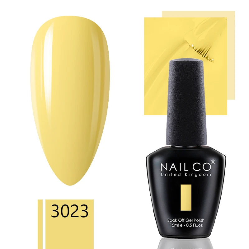 NAILCO 15ml Gel Nail Polish Nude Pink Gellak Color Series Gel Lacquer Set For Nails Glitter UV Nail Art LED Flower Gel Varnishes