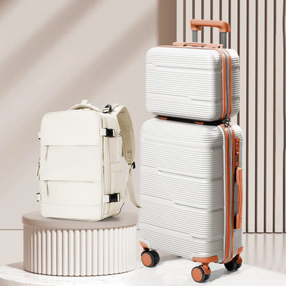 Travel Suitcase set 3 Piece Rolling Carry on Luggage Set Women Men Trolley Case Backpack Boarding Cabin Suitcase Wheels 20 24''
