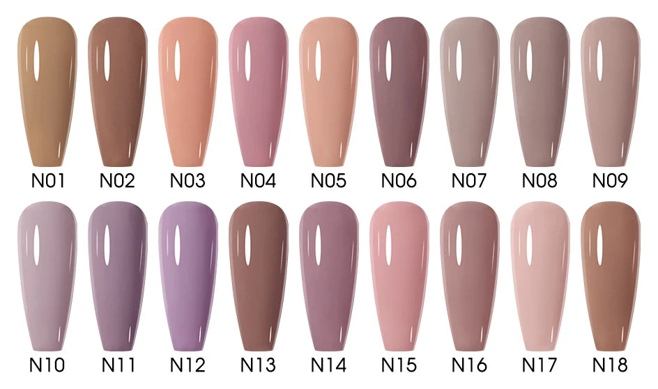 NAILCO 15ml Gel Nail Polish Nude Pink Gellak Color Series Gel Lacquer Set For Nails Glitter UV Nail Art LED Flower Gel Varnishes