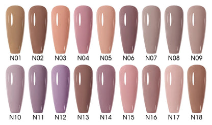 NAILCO 15ml Gel Nail Polish Nude Pink Gellak Color Series Gel Lacquer Set For Nails Glitter UV Nail Art LED Flower Gel Varnishes