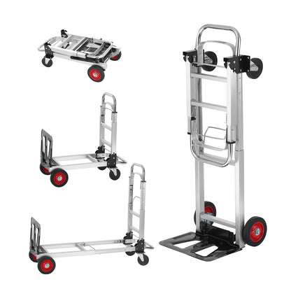 400lbs Folding Hand Truck Lightweight Dolly with Wheels Foldable Luggage Utility Cart for Warehouse Transport Moving