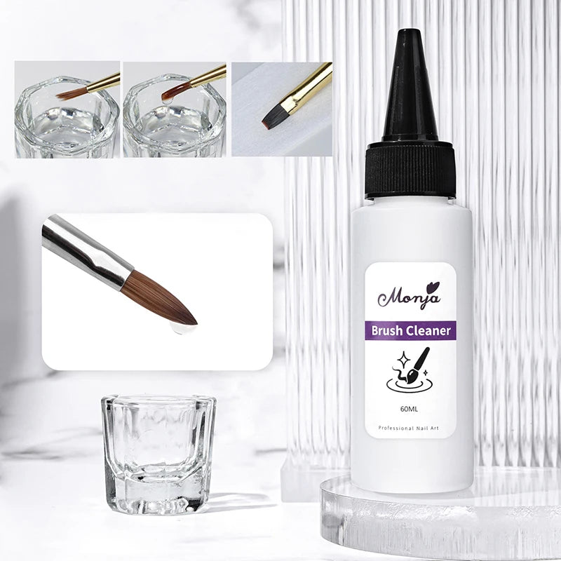 Quick-Degreasing Nail Cleanser 30/60ml - Acrylic & UV Gel Remover for Professional Manicure Tools