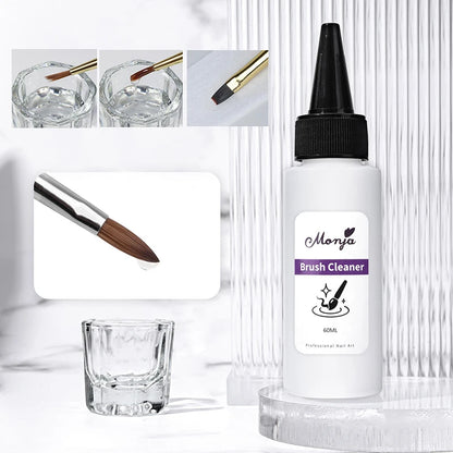 Quick-Degreasing Nail Cleanser 30/60ml - Acrylic & UV Gel Remover for Professional Manicure Tools
