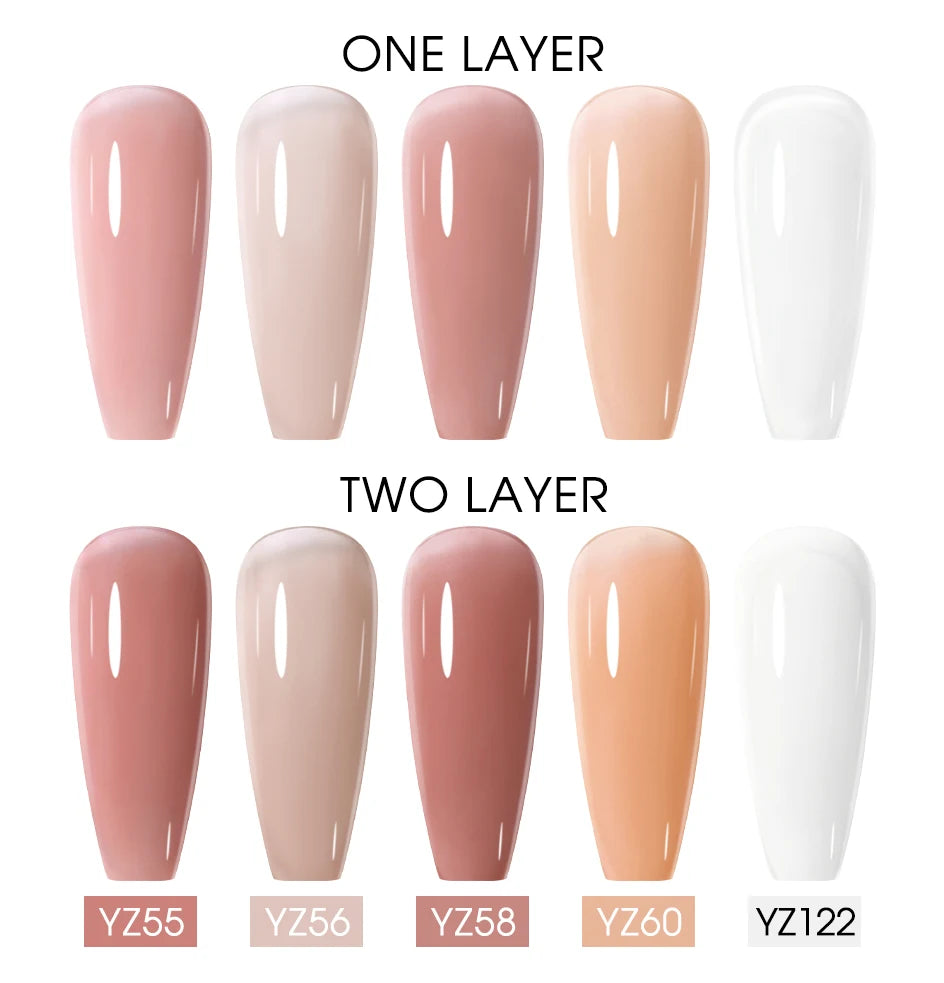 NAILCO 15ml Gel Nail Polish Nude Pink Gellak Color Series Gel Lacquer Set For Nails Glitter UV Nail Art LED Flower Gel Varnishes