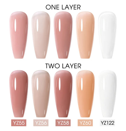 NAILCO 15ml Gel Nail Polish Nude Pink Gellak Color Series Gel Lacquer Set For Nails Glitter UV Nail Art LED Flower Gel Varnishes