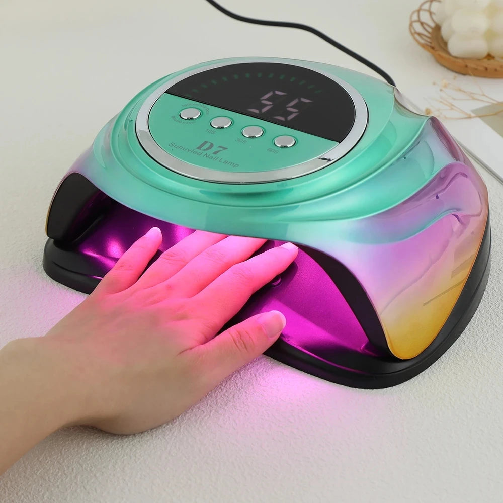 D7 Professional Nail Dryer Lamp For Manicure Powerful UV Gel Nail Lamp 66 LEDs Automatic Sensing Gel Polish Drying Lamp