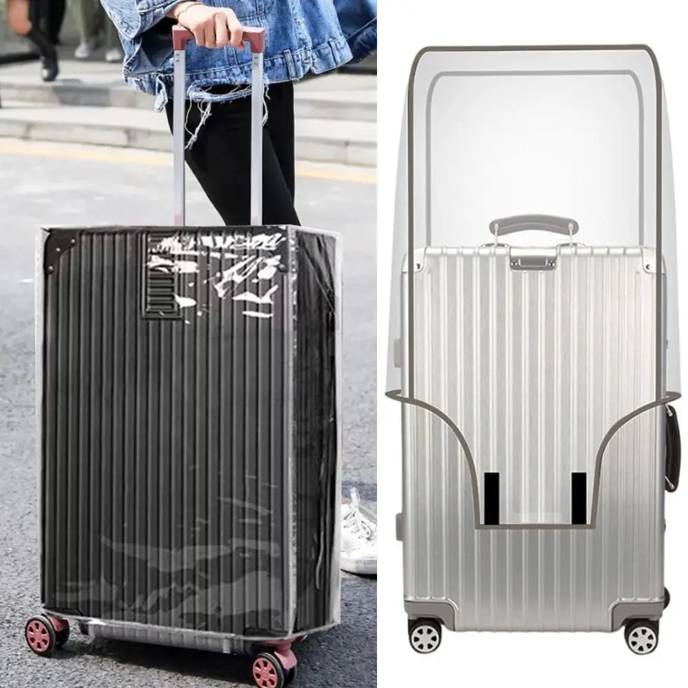 Transparent Travel Luggage Cover Waterproof Luggage Protector Covers Dustproof Protector Covers for 16-30 Inch Suitcase Case