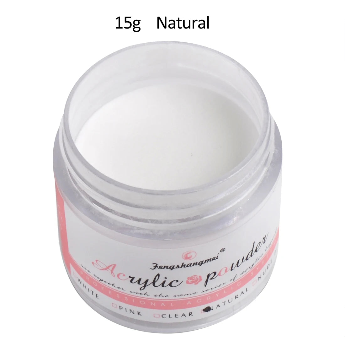 15g 5 Colors Nail Art Acrylic Powder Odorless Non-Toxic Easy Blend No Nail Lamp Needed for Nails Long Lasting Salon Quality DIY