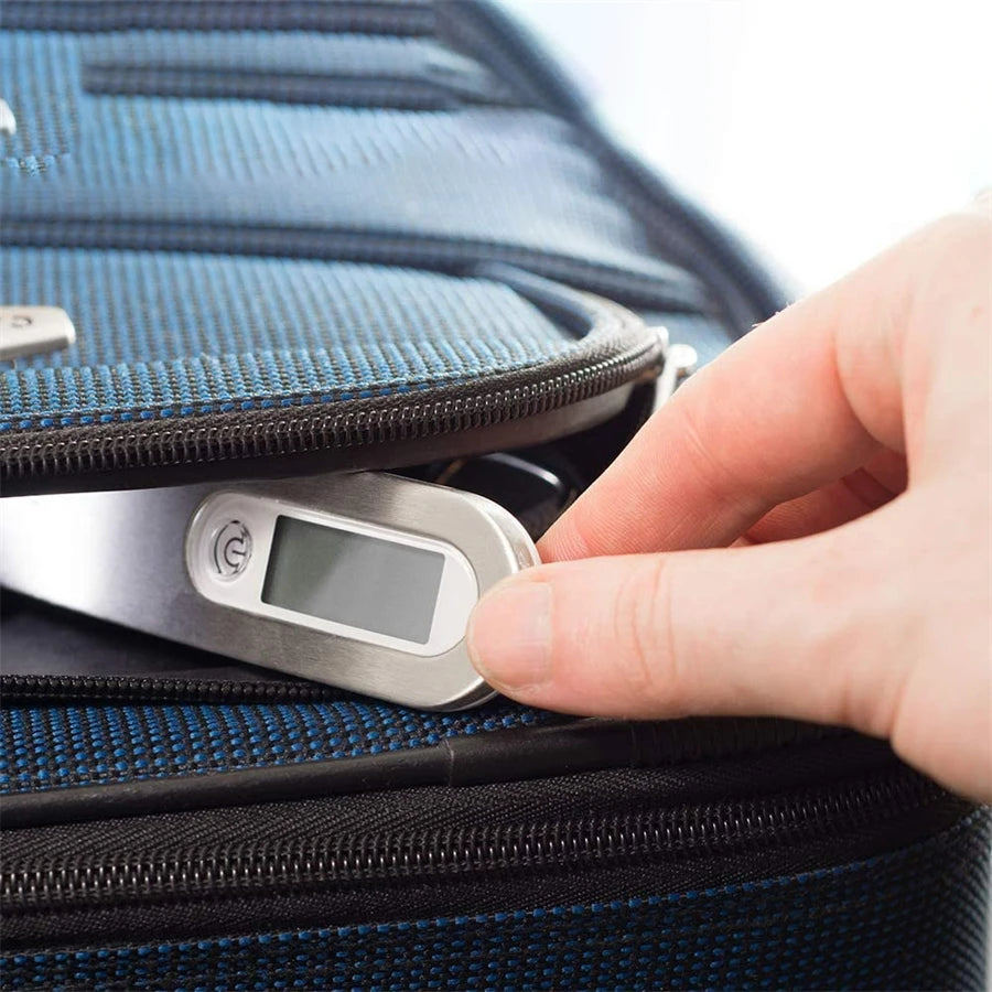 Portable Scale Digital LCD Display 110lb/50kg Electronic Luggage Hanging Suitcase Travel Weighs Baggage Fishing Scale with Hook