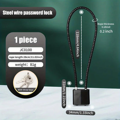 20/28/38cm Luggage Locks, Zinc Alloy key lock for Travel Suitcase, Backpack, Lockers