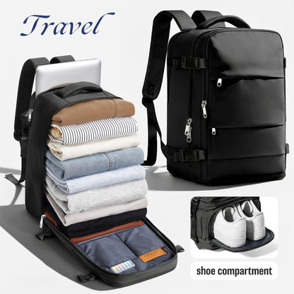 Women & Men Hand Luggage Backpack Business College Laptop Travel Backpack Waterproof Carry on mochila viaje cabina avion 40x20x25
