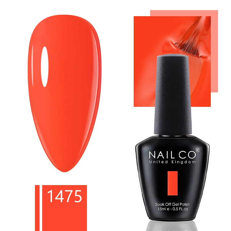 NAILCO 15ml Gel Nail Polish Nude Pink Gellak Color Series Gel Lacquer Set For Nails Glitter UV Nail Art LED Flower Gel Varnishes
