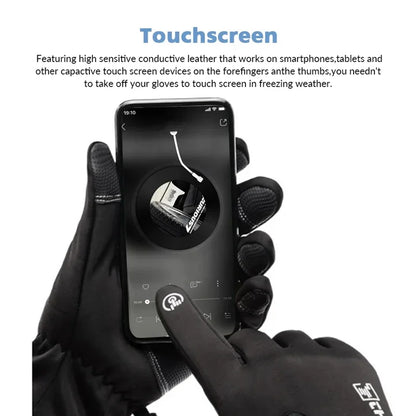 Winter Gloves -40 ℃ Waterproof Thermal Touch Screen Thermal Windproof Warm Gloves Cold Running Riding Sports Hiking Ski Gloves