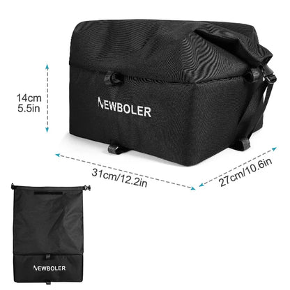 NEWBOLER E-Bike Luggage Rack Bag Heavy Metal Large Capacity Bicycle Rear Rack Basket Outdoor Travel Shopping MTB Road Bicycle