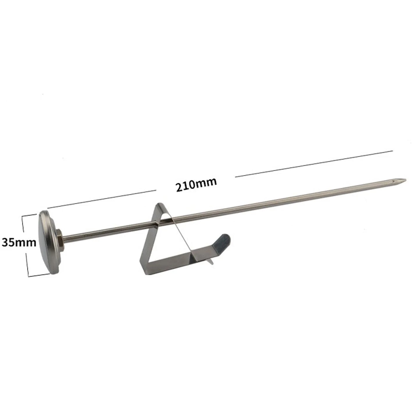 Milk Frothing Thermometer Stainless Steel Temperature Monitor 0℃~100℃/40℉~220℉ for Coffee Milk Froth Chocolate Cappuccino Food