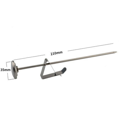 Milk Frothing Thermometer Stainless Steel Temperature Monitor 0℃~100℃/40℉~220℉ for Coffee Milk Froth Chocolate Cappuccino Food