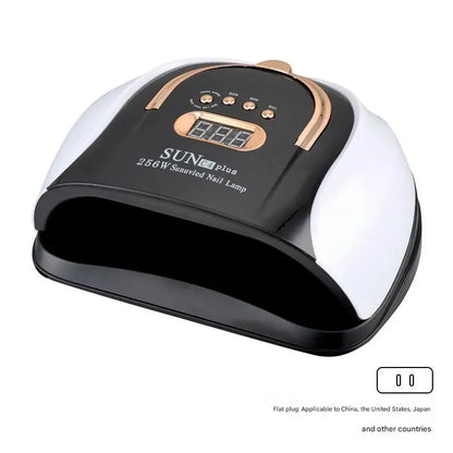 256W UV LED Nail Lamp - Fast Curing Smart Sensor Light, Professional Gel Polish Dryer with Handle for Home Salon Use
