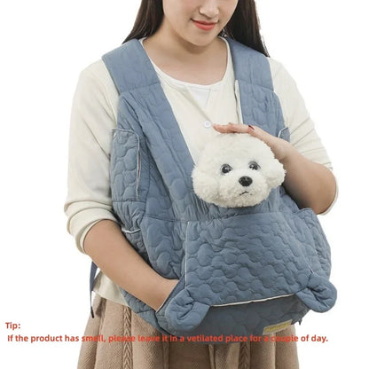 Dog Carrier Cat Backpack Extra Large Capacity Pet Chest Bag Dog and Cat Outdoor Bag Waterproof and Wind Resistant Portable