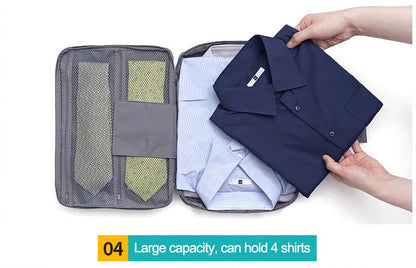Men's Nylon Luggage Travel Bags For Shirt Lightweight Packing Organizer Garment Packing Cubes Luggage Suitcase Male Bag