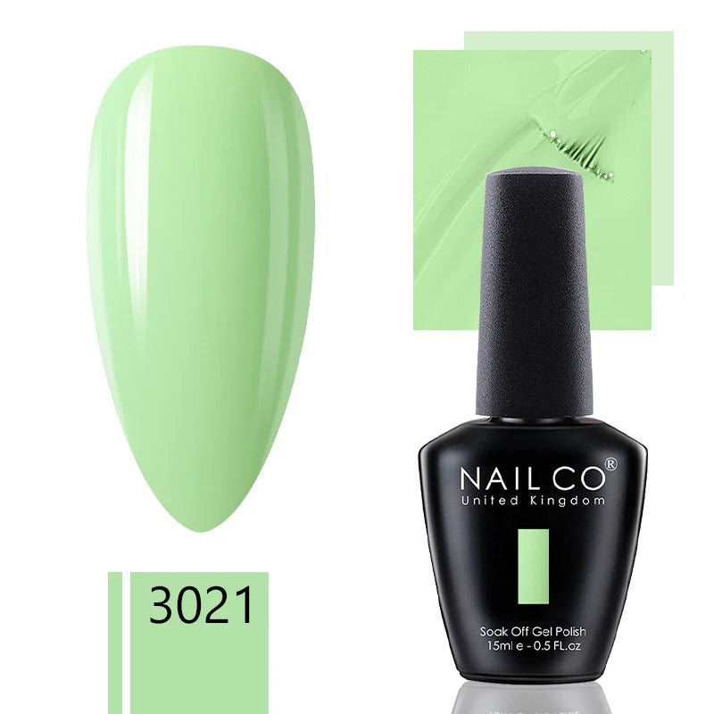 NAILCO 15ml Gel Nail Polish Nude Pink Gellak Color Series Gel Lacquer Set For Nails Glitter UV Nail Art LED Flower Gel Varnishes