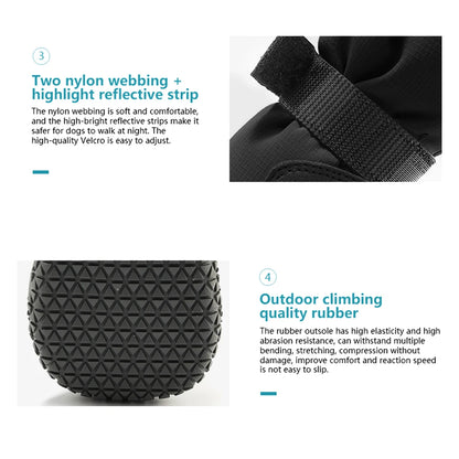 Dog Boots for Large Dogs Waterproof Medium-Sized Dogs Shoes Non-Slip Paw Protector Booties for Hot Pavement Winter Snowy Days