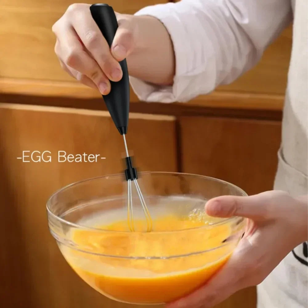 Powerful Electric Milk Frother, Handheld Mini Whisk for Coffee, Latte, Cappuccino, Kitchen Tools, Household Essentials
