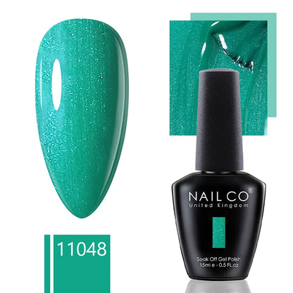 NAILCO 15ml Gel Nail Polish Nude Pink Gellak Color Series Gel Lacquer Set For Nails Glitter UV Nail Art LED Flower Gel Varnishes