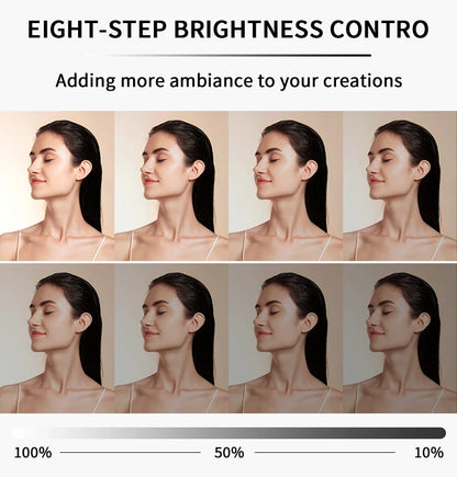 Desiontal RGB Video Light LED Camera Light 360° Full Color CRI 95+ 3000-6500K Dimmable Panel Lamp with 3 Cold Shoe 1500mAh