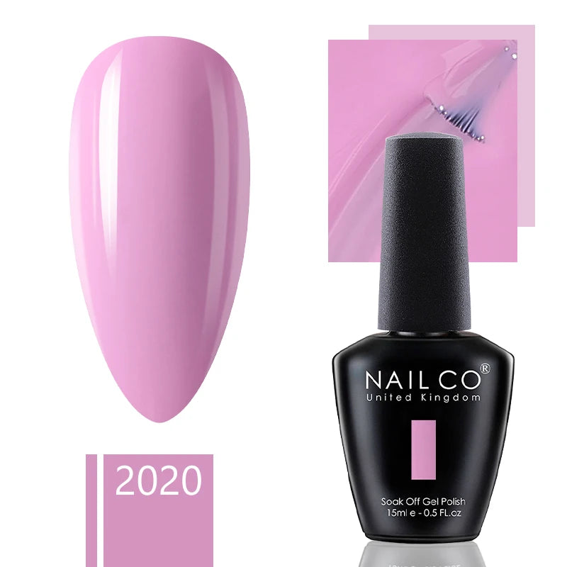NAILCO 15ml Gel Nail Polish Nude Pink Gellak Color Series Gel Lacquer Set For Nails Glitter UV Nail Art LED Flower Gel Varnishes