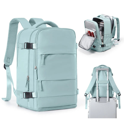 Women & Men Hand Luggage Backpack Business College Laptop Travel Backpack Waterproof Carry on mochila viaje cabina avion 40x20x25
