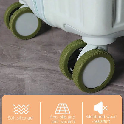 Luggage Wheels Protector Suitcase Small Parts Wear Resistant Silicone Protection Cover For Most Spinners Wheels